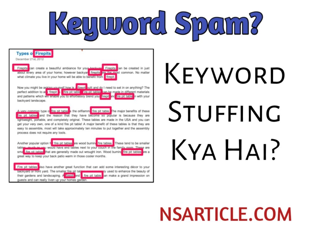Keyword Stuffing Kya Hai in Hindi? Keyword Stuffing Best Guide 2022