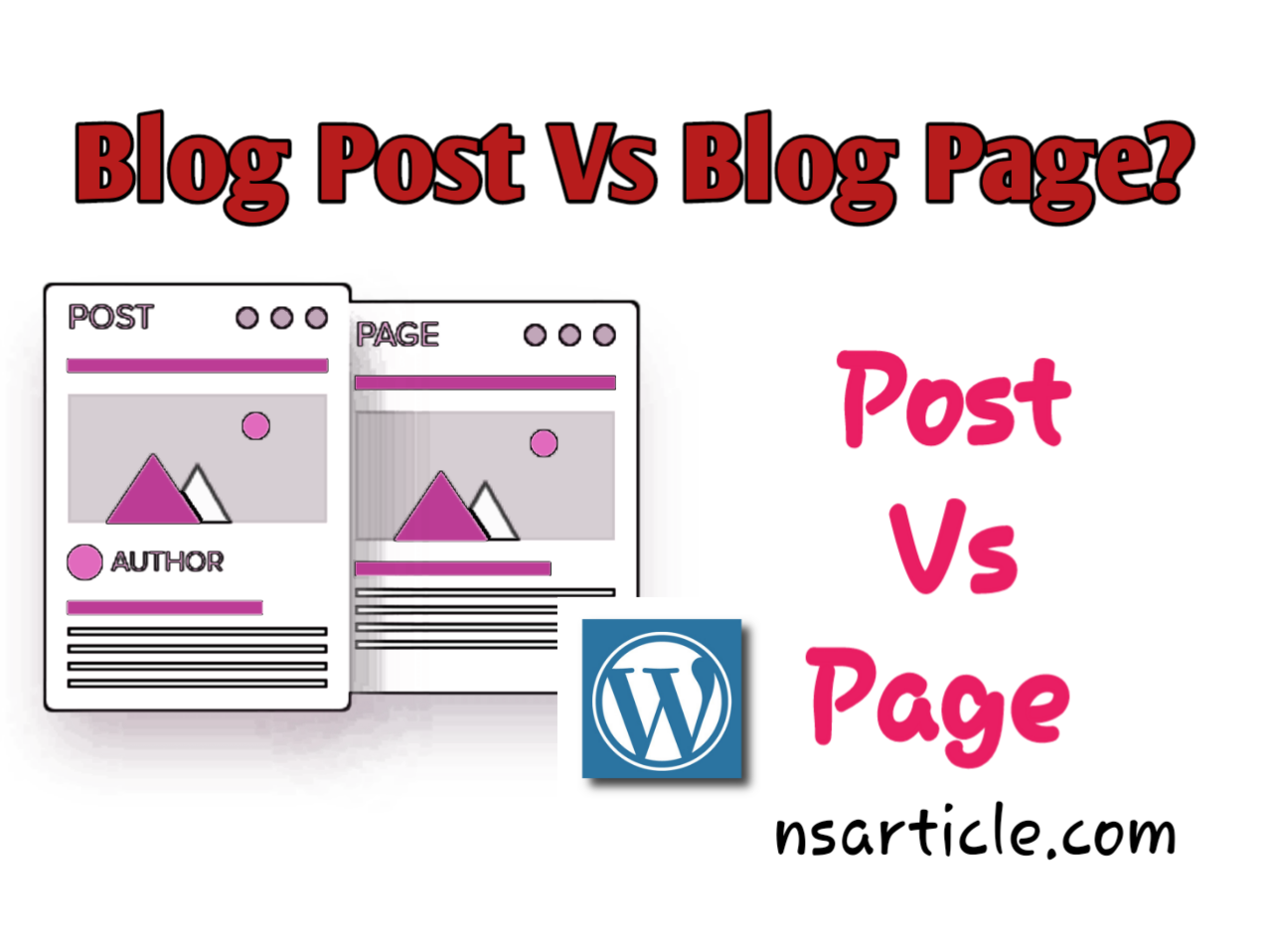 Blog Post Vs Page
