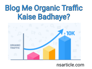 Blog Me Organic Traffic Kaise Badhaye 8 बेस्ट तरीके सम्पूर्ण जानकारी Best Guide